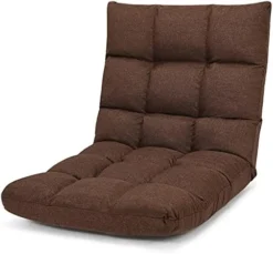 Giantex Floor Sofa Chair Video Gaming Chair With 14 Adjustable Position, Padded Back Support Floor Cushioned Seat, Folding Lazy Chair For Meditation, Reading, Watching, Living Room Recliner(Black) 18 Giantex Floor Sofa Chair Video Gaming Chair With 14 Adjustable Position, Padded Back Support Floor Cushioned Seat, Folding Lazy Chair For Meditation, Reading, Watching, Living Room Recliner(Black) -Amazon Basics Furniture Shop 41E9co1eqRS. AC