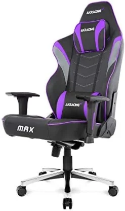 AKRacing Masters Series Max Gaming Chair With Wide Flat Seat, 400 Lbs Weight Limit, Rocker And Seat Height Adjustment Mechanisms - Black -Amazon Basics Furniture Shop 41EN5bJnuEL. AC