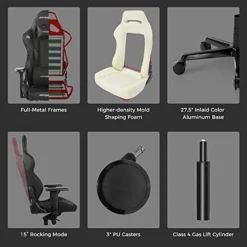 DXRacer G Series Module Ergonomic Office Executive, Video Game Chair | 4D Metal Armrest, Replaceable Seat Cushion, Standard, Black (OH/GB001) -Amazon Basics Furniture Shop 41EUC5TzyZS