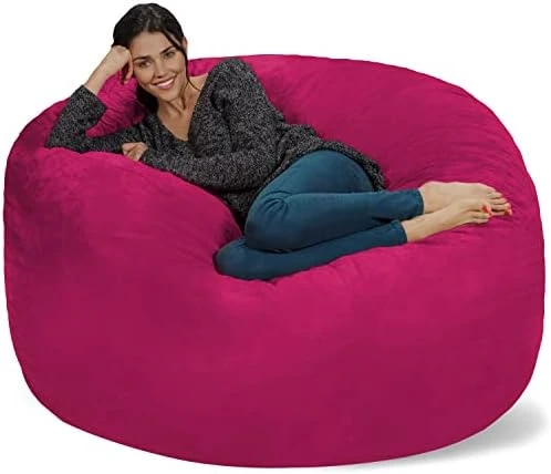 Chill Sack Bean Bag Chair: Giant 5' Memory Foam Furniture Bean Bag - Big Sofa With Soft Micro Fiber Cover - Cobalt Blue 13 Chill Sack Bean Bag Chair: Giant 5' Memory Foam Furniture Bean Bag - Big Sofa With Soft Micro Fiber Cover - Cobalt Blue - Image 13