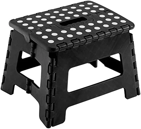 Titiroba 22AA001 Folding Step Stool, Step Stool, Height 8.7 Inches (22 Cm), Car Wash, Fishing, Indoor, Outdoor, Load Capacity 220.5 Lbs (100 Kg), Non-Slip, Folding Chair, Black 6 Titiroba 22AA001 Folding Step Stool, Step Stool, Height 8.7 Inches (22 Cm), Car Wash, Fishing, Indoor, Outdoor, Load Capacity 220.5 Lbs (100 Kg), Non-Slip, Folding Chair, Black - Image 6