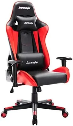 Hosote Ergonomic Gaming Chair For Adults, High Back Racing Computer Gaming Chair, E-Sports Gamer Chair, Big And Tall Video Gaming Chair, PU Leather Desk Chair Task Chair Office Chair(Red,Black) -Amazon Basics Furniture Shop 41FESxqbEML. AC