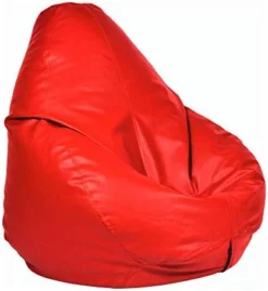 Ample Decor Leather Bean Bag Cover (No Filling), Plush Toys Storage Soft Leatherette, Water Resistant, Durable Construction Sturdy Zipper, Ideal For Teenagers, Adults – Blue -Amazon Basics Furniture Shop 41FMvONvL. AC