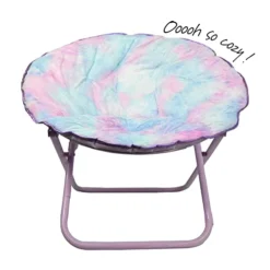 Urban Shop Faux Fur Foldable Saucer Chair, Rainbow 10 Urban Shop Faux Fur Foldable Saucer Chair, Rainbow -Amazon Basics Furniture Shop 41FTSoaz3uL