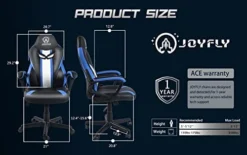 JOYFLY Gaming Chair, Gamer Chair For Adults Teens Silla Gamer Computer Chair Racing Ergonomic PC Office Chair （Blue） -Amazon Basics Furniture Shop 41FWGgV8zrL