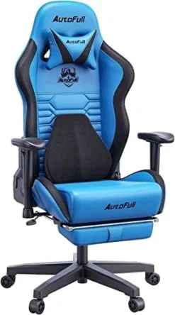 AutoFull C3 Gaming Chair Ergonomic Office Chair With 3D Bionic Lumbar Support Racing Style PU Leather Computer PC Chair For Adults With Footrest,Black -Amazon Basics Furniture Shop 41FdRWUowL. AC