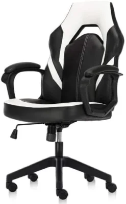 Ergonomic Computer Gaming Chair – PU Leather Desk Chair With Lumbar Support, Swivel Office Chair Executive Chair With Padded Armrest And Seat Cushion For Gaming, Study And Working 18 Ergonomic Computer Gaming Chair – PU Leather Desk Chair With Lumbar Support, Swivel Office Chair Executive Chair With Padded Armrest And Seat Cushion For Gaming, Study And Working -Amazon Basics Furniture Shop 41FiKCwtKfL. AC