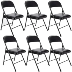 Westerly 2 Pack Black Padded Metal Folding Chair For Home Of Office -Amazon Basics Furniture Shop 41GNgUEcwWL. AC