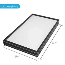 DJ Booth Foldable Cover Screen - Portable Event Facade Front Board Video Light Projector (White) & Lifetime Height Adjustable Craft Camping And Utility Folding Table, 4 Foot, 4'/48 X 24, White Granite -Amazon Basics Furniture Shop 41GUr3DxRxL