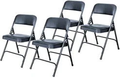 OEF Furnishings (4 Pack Premium Vinyl Padded Folding Chair, Blue -Amazon Basics Furniture Shop 41Glfi2VpLL. AC