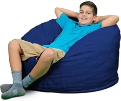ULTIMATE SACK 3000 (3 Ft.) Bean Bag Chair Cover In Multiple Colors: Cover ONLY. (3000, Black Suede) 28 ULTIMATE SACK 3000 (3 Ft.) Bean Bag Chair Cover In Multiple Colors: Cover ONLY. (3000, Black Suede) -Amazon Basics Furniture Shop 41GpDsJ O9L. AC