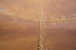 ShyShy Brown Leather Accent Chair/Side Hand Stitch Leather Butterfly Chair Boho Home Décor/Living Room Chair - Cover With Folding Frame (Black Iron Frame) -Amazon Basics Furniture Shop 41GrFJxJXuL