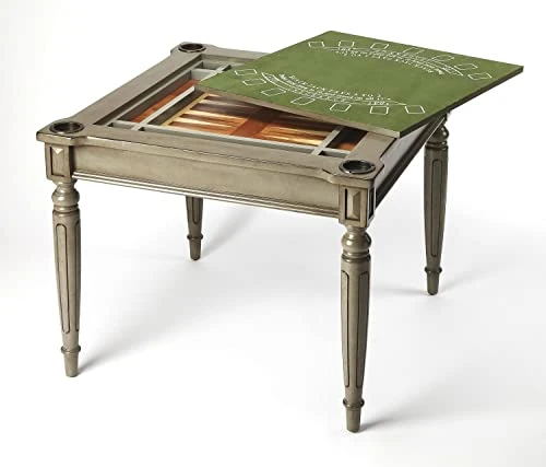 Butler Vincent Silver Satin Multi Game Table 2 Butler Vincent Silver Satin Multi Game Table - Image 2