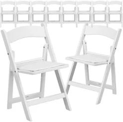 Flash Furniture HERCULES 10 Pack Kids White Resin Folding Event Party Chair With Vinyl Padded Seat -Amazon Basics Furniture Shop 41HNScr8fnL. AC