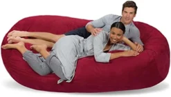 Comfy Sacks Memory Foam Bean Bag Chair, Tangerine Micro Suede -Amazon Basics Furniture Shop 41HljIrvLL. AC