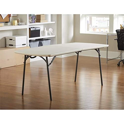 Cosco Products Diamond Series 300 Lb. Weight Capacity Folding Table, 6' X 30", White 2 Cosco Products Diamond Series 300 Lb. Weight Capacity Folding Table, 6' X 30", White - Image 2