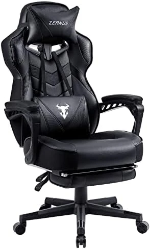 Zeanus Gaming Chairs With Footrest Recliner Computer Chair For Adults Massage Gaming Chair Big And Tall Gaming Chair Ergonomic Office Gamer Chair For Heavy People Recliner Racing Gaming Chair Black 6 Zeanus Gaming Chairs With Footrest Recliner Computer Chair For Adults Massage Gaming Chair Big And Tall Gaming Chair Ergonomic Office Gamer Chair For Heavy People Recliner Racing Gaming Chair Black - Image 6