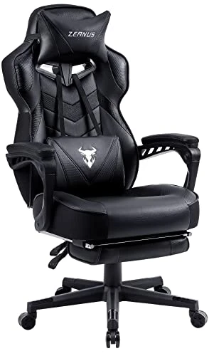 Zeanus Gaming Chairs With Footrest Recliner Computer Chair For Adults Massage Gaming Chair Big And Tall Gaming Chair Ergonomic Office Gamer Chair For Heavy People Recliner Racing Gaming Chair Black 1 Zeanus Gaming Chairs With Footrest Recliner Computer Chair For Adults Massage Gaming Chair Big And Tall Gaming Chair Ergonomic Office Gamer Chair For Heavy People Recliner Racing Gaming Chair Black