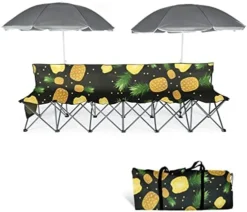 AOTIFARM Portable Sports Bench 4 Seat Folding Camping Chairs Team Sideline Bench Lawn Chairs Heavy Duty With Removable Seat Green XH4Y1A Folding Chairs -Amazon Basics Furniture Shop 41IHyOYxfrL. AC