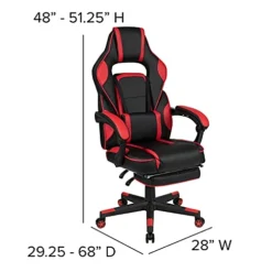 Flash Furniture Red Gaming Desk With Cup Holder/Headphone Hook & Red Reclining Back/Arms Gaming Chair With Footrest 18 Flash Furniture Red Gaming Desk With Cup Holder/Headphone Hook & Red Reclining Back/Arms Gaming Chair With Footrest -Amazon Basics Furniture Shop 41IadrvSzIL