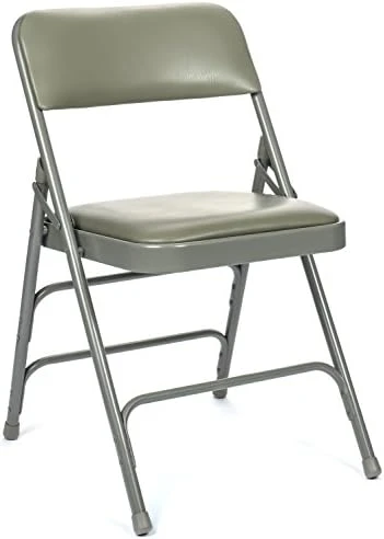 XL Series Vinyl Upholstered Folding Chair (4 Pack) - Heavy Duty 1.25" Thick Padded Seat And Back, Triple Braced - Quad Hinging, 300 Lb Tested (White) 6 XL Series Vinyl Upholstered Folding Chair (4 Pack) - Heavy Duty 1.25" Thick Padded Seat And Back, Triple Braced - Quad Hinging, 300 Lb Tested (White) - Image 6