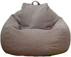WAQIA Stuffed Animal Storage Bean Bag Chair Cover (No Filler) - Stuffable Zipper Beanbag Cover-Cotton Linen Memory Foam Beanbag Replacement Cover For Adults And Kids Without Filling -Amazon Basics Furniture Shop 41IpOKBYJXL. AC