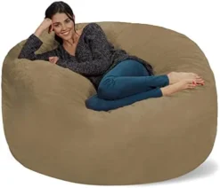 Chill Sack Bean Bag Chair: Giant 5' Memory Foam Furniture Bean Bag - Big Sofa With Soft Micro Fiber Cover - Cobalt Blue 26 Chill Sack Bean Bag Chair: Giant 5' Memory Foam Furniture Bean Bag - Big Sofa With Soft Micro Fiber Cover - Cobalt Blue -Amazon Basics Furniture Shop 41IvkEtIubL. AC