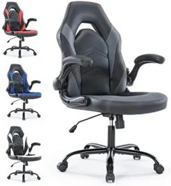 Gaming Chair - Ergonomic Office Chair Desk Chair With Flip-up Armrest And Height Adjustable Splicing PU Leather Computer Chair For Adults 21 Gaming Chair - Ergonomic Office Chair Desk Chair With Flip-up Armrest And Height Adjustable Splicing PU Leather Computer Chair For Adults -Amazon Basics Furniture Shop 41J9 XM6KOL. AC