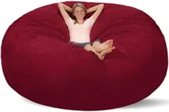 Comfy Sacks Memory Foam Bean Bag Chair, Merlot Cords -Amazon Basics Furniture Shop 41JGZgvuqyL. AC