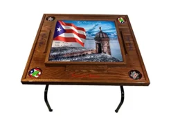 Latinos R Us Puerto Rico Domino Table Morro (Natural)
