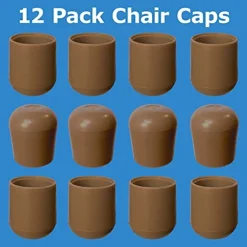 1” Beige Folding Chair Leg Caps (12 Pack) - Heavy Duty Nylon Chair End Caps, Non-Marring Round Hardwood Floor Protectors, Compatible Replacement Plugs For Metal And Padded Folding Chairs Tips (Beige) -Amazon Basics Furniture Shop 41JohCPTuoL