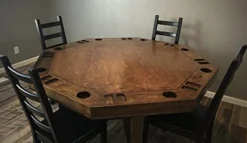 Spinning Center Gaming Table | Hardwood Board Game Table With Built In Lazy Susan | Hand Crafted | Removable Cover 7 Spinning Center Gaming Table | Hardwood Board Game Table With Built In Lazy Susan | Hand Crafted | Removable Cover -Amazon Basics Furniture Shop 41JrefgFMJS