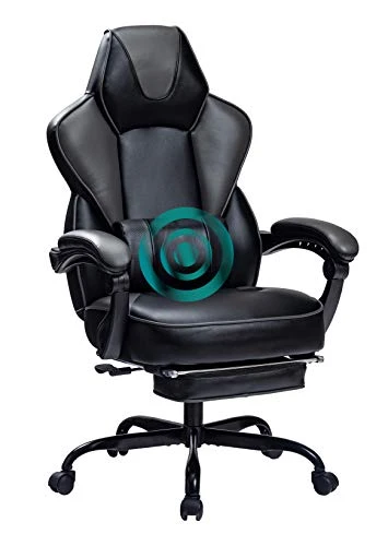 HEALGEN Gaming Chair With Footrest Gamer Chair With Massage Lumbar Support PU Leather Computer Chair Ergonomic Chair Video Game Chairs Gaming Chair For Adults 1 HEALGEN Gaming Chair With Footrest Gamer Chair With Massage Lumbar Support PU Leather Computer Chair Ergonomic Chair Video Game Chairs Gaming Chair For Adults