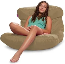 Posh Creations Laguna Lounger Teens, Kids And Adults For Bedrooms And Dorm Rooms, Large Bean Bag Chair, Soft Nylon-Charcoal Gray -Amazon Basics Furniture Shop 41K5hMuE IL. AC