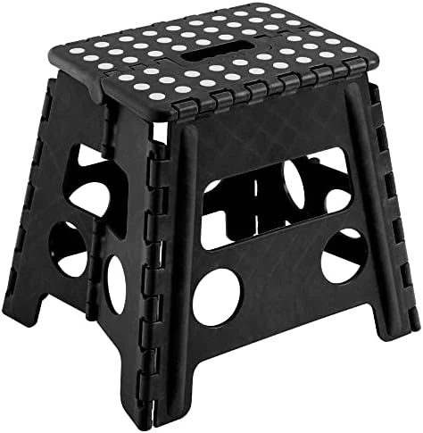 Titiroba 22AA001 Folding Step Stool, Step Stool, Height 8.7 Inches (22 Cm), Car Wash, Fishing, Indoor, Outdoor, Load Capacity 220.5 Lbs (100 Kg), Non-Slip, Folding Chair, Black 13 Titiroba 22AA001 Folding Step Stool, Step Stool, Height 8.7 Inches (22 Cm), Car Wash, Fishing, Indoor, Outdoor, Load Capacity 220.5 Lbs (100 Kg), Non-Slip, Folding Chair, Black - Image 13