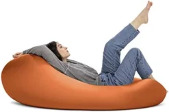 Jaxx Nimbus Spandex Bean Bag Chair For Adults-Furniture For Rec, Family Rooms And More, Large, Orange 9 Jaxx Nimbus Spandex Bean Bag Chair For Adults-Furniture For Rec, Family Rooms And More, Large, Orange -Amazon Basics Furniture Shop 41KPD27ukML. AC