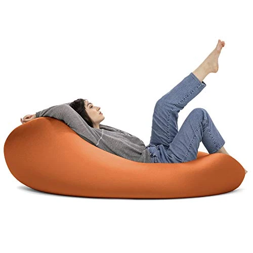 Jaxx Nimbus Spandex Bean Bag Chair For Adults-Furniture For Rec, Family Rooms And More, Large, Orange 1 Jaxx Nimbus Spandex Bean Bag Chair For Adults-Furniture For Rec, Family Rooms And More, Large, Orange