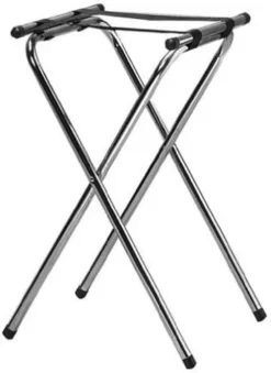 American Metalcraft CTS31 Tall Deluxe Chrome Tray Stand With Nylon Straps, 31-Inch, ,Black Chrome -Amazon Basics Furniture Shop 41L4BZBSV7L. AC