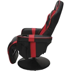 RESPAWN RSP-900 Racing Style, Reclining Gaming Chair, 35.04" - 51.18" D X 30.71" W X 37.01" - 44.88" H, Leather, Red -Amazon Basics Furniture Shop 41LKEtCZvVL
