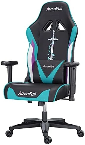 AutoFull C3 Gaming Chair 4.3in Seat Cushion Ergonomic Gamer Chair High Back Computer Gaming Chair Wear-Resistant Super Soft PU Leather With Headrest And Lumbar Support Racing Gaming Chair, Ice Blue 7 AutoFull C3 Gaming Chair 4.3in Seat Cushion Ergonomic Gamer Chair High Back Computer Gaming Chair Wear-Resistant Super Soft PU Leather With Headrest And Lumbar Support Racing Gaming Chair, Ice Blue - Image 7