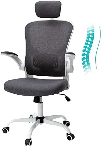 Bonzy Home Ergonomic Office Chair Mesh High Back Computer Chair Height Adjustable Swivel Desk Chairs With Wheels,Adjustable Armrest Backrest,Black 9 Bonzy Home Ergonomic Office Chair Mesh High Back Computer Chair Height Adjustable Swivel Desk Chairs With Wheels,Adjustable Armrest Backrest,Black - Image 9