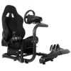 Dardoo Racing Sim Stand Gaming Simulator Cockpit With Black Seat Fits For Thrustmaster T300RS TX Fanatec Logitech G25 G27 G29 G920 G923 Racing Wheel Stand For PC PS4 Xbox Without Wheel,Shifter&Pedals