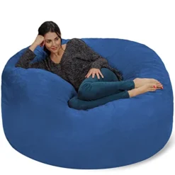 Chill Sack Bean Bag Chair: Giant 5' Memory Foam Furniture Bean Bag - Big Sofa With Soft Micro Fiber Cover - Cobalt Blue 19 Chill Sack Bean Bag Chair: Giant 5' Memory Foam Furniture Bean Bag - Big Sofa With Soft Micro Fiber Cover - Cobalt Blue -Amazon Basics Furniture Shop 41NfmrYG5ZL