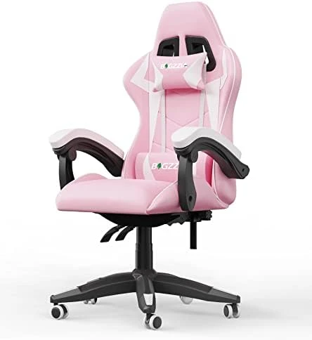 Bigzzia Gaming Chair, Reclining PU Leather Office Desk Chair With Headrest And Lumbar Support, Adjustable Swivel Rolling Video Game Chairs Ergonomic Racing Computer Chair, Red 9 Bigzzia Gaming Chair, Reclining PU Leather Office Desk Chair With Headrest And Lumbar Support, Adjustable Swivel Rolling Video Game Chairs Ergonomic Racing Computer Chair, Red - Image 9