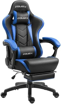 Dowinx Gaming Chair Ergonomic Racing Style Recliner With Massage Lumbar Support, Office Armchair For Computer PU Leather E-Sports Gamer Chairs With Retractable Footrest (Black&Blue) 18 Dowinx Gaming Chair Ergonomic Racing Style Recliner With Massage Lumbar Support, Office Armchair For Computer PU Leather E-Sports Gamer Chairs With Retractable Footrest (Black&Blue) -Amazon Basics Furniture Shop 41Nii2WKovL. AC