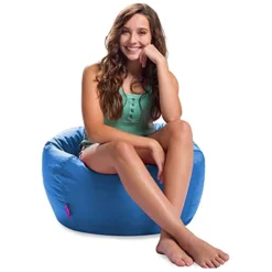 Posh Creations 100in Round Classic Kids Childrens Bean Bag, Big Chair For Boys And Girls, Large, Royal Blue -Amazon Basics Furniture Shop 41OEZECVQAS