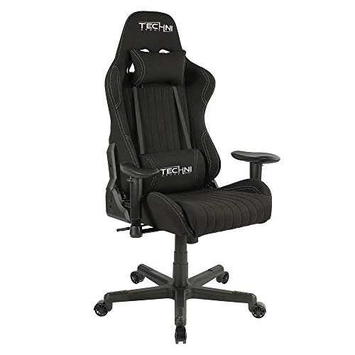Techni Sport High Back Racing Chair With Foam Seat And Padded Arms, Reclining Gaming Chair With Height And Tilt Adjustment, Black 1 Techni Sport High Back Racing Chair With Foam Seat And Padded Arms, Reclining Gaming Chair With Height And Tilt Adjustment, Black