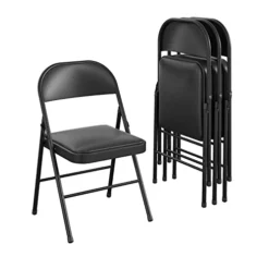 GENERIC Folding Chair, Double Braced For Home Office (4-Pack)
