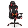 GENERIC Renatone Gaming Chair Massage Ergonomic Office Chair, Computer Racing Chair, High Back PU Leather Adjustable Arms Headrest Lumbar Support, Rolling Swivel Executive Chair (Red)