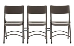 ZOWN Premium Commercial Blow Mold Banquet Folding Chair, Brown, 4 Pack -Amazon Basics Furniture Shop 41PPBYyh9CL